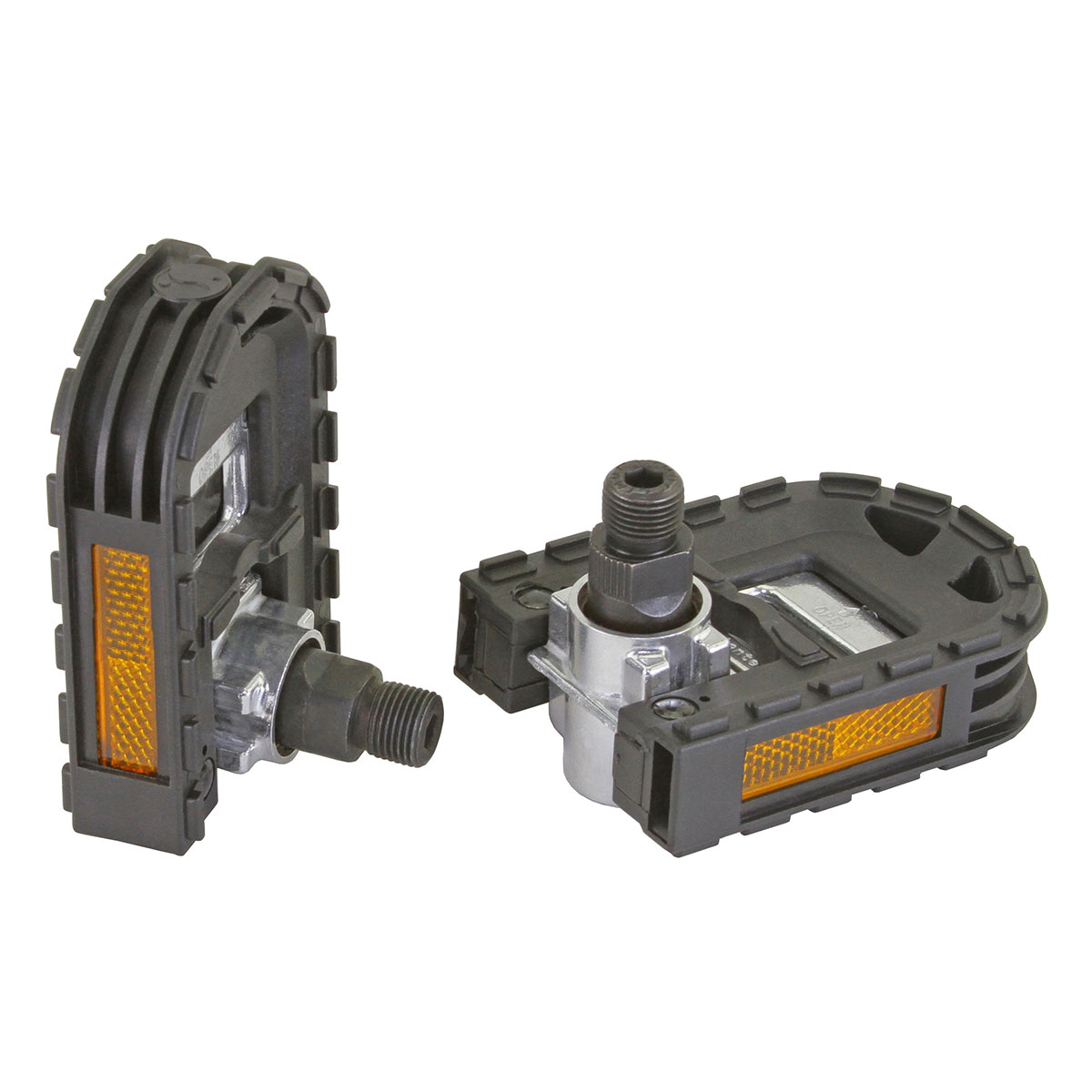 Folden Pedals 876L 9/16 Black/Silver. 2
